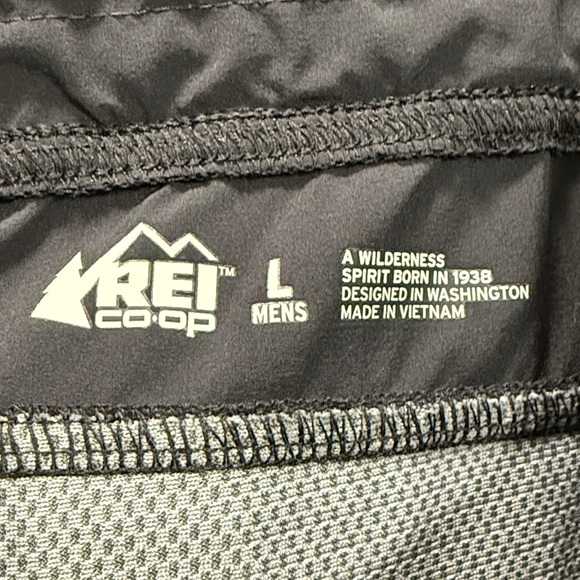 REI Co op Men's Black drawstring pants Joggers lounge hiking Comfortable EUC L - Picture 2 of 7